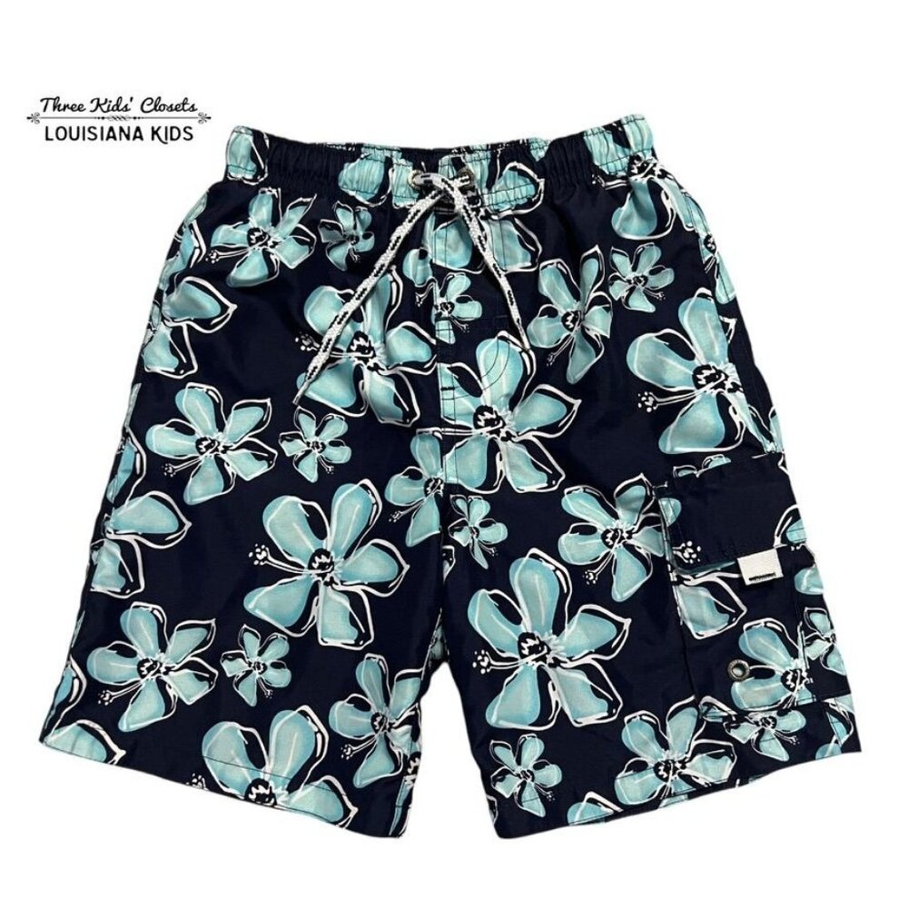 Snapper Rock 8Y Tropical Floral Swim Trunks
